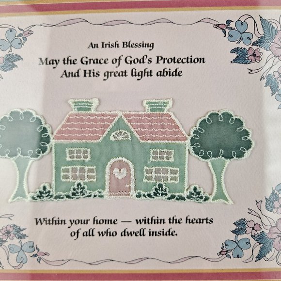 Irish Blessing Matted and Framed - Picture 2 of 6